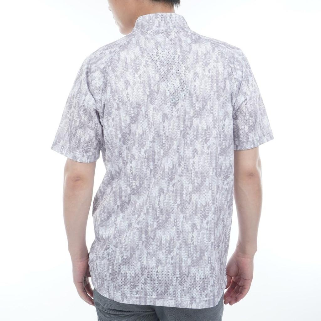 BRIDGESTONE Golf Men's Retro Short Sleeve Mock Neck Shirt (3GE05A)