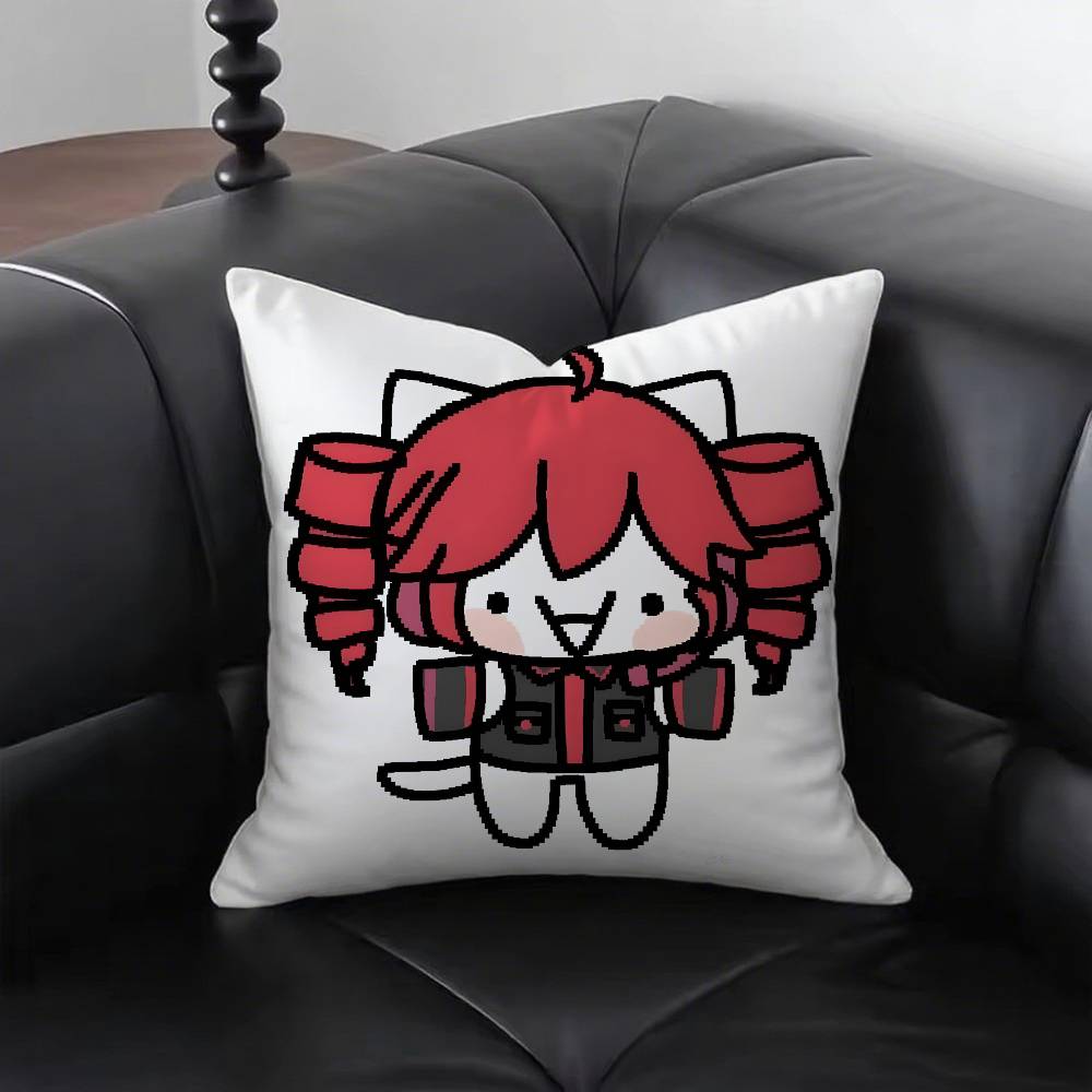 

Cute KKasane TTetos Pillow Case Fashion Square Pillowcase Bedroom Sofa Room Ins Decoration Leisure 40x40cm16x16in