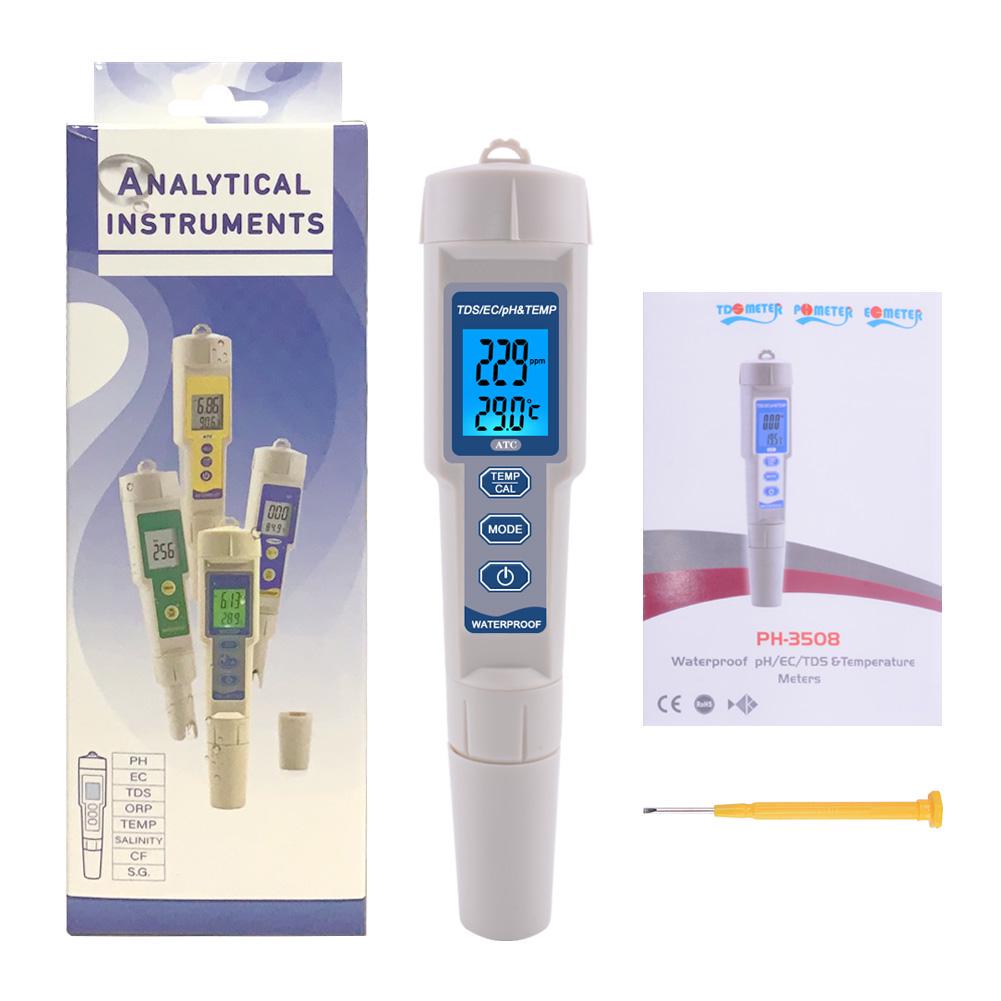 Buy 4 in 1 TDS PH Meter PH/TDS/EC/Temperature Meter With ATC Digital ...