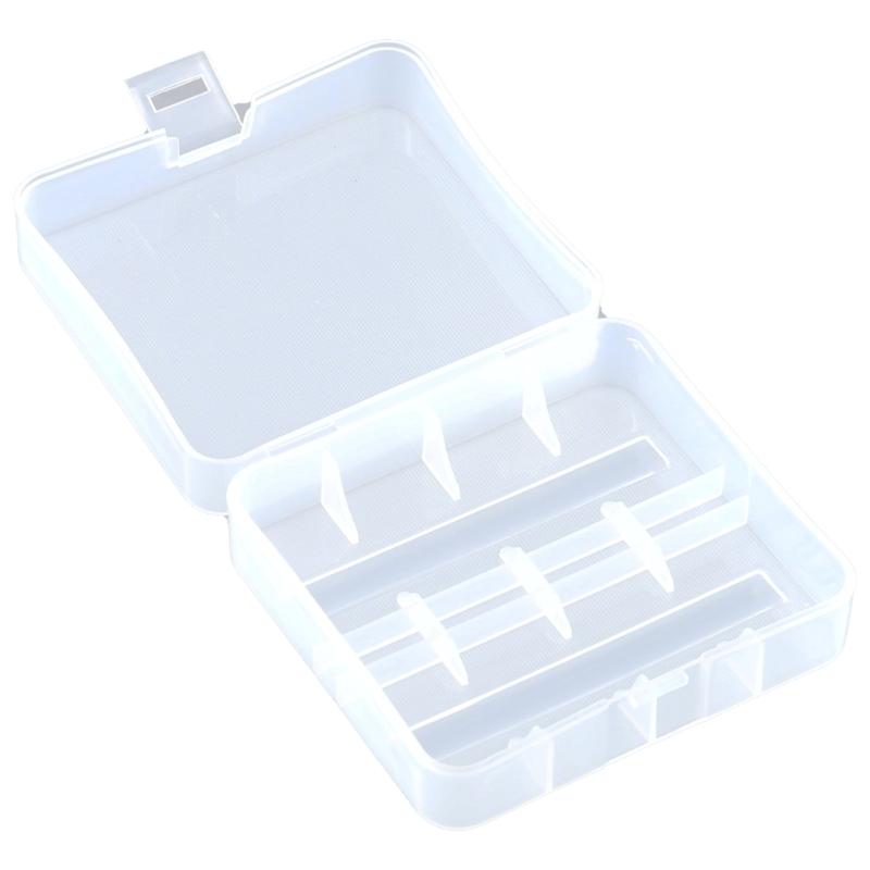 Clear Battery Storage Case for 1pc/2pc 26650 Batteries Container Protect Your Batteries, Prevent Short Circuit and Dust