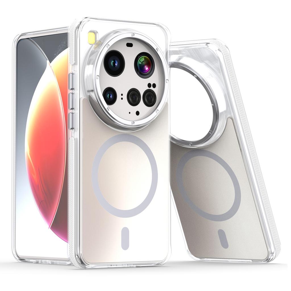 For Xiaomi 15 Ultra Case Compatible with MagSafe Color Changing TPU Acrylic Phone Back Cover