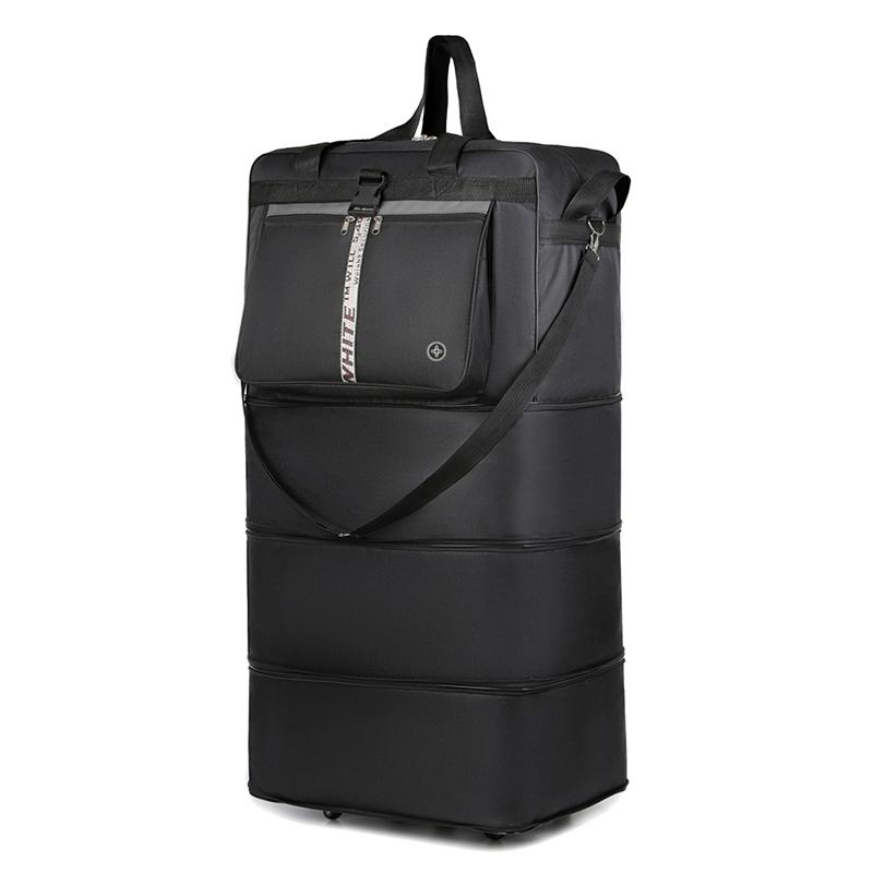 New Fashion Airline-Checked Luggage Large Capacity Folding Travel Bag Universal Wheel Oxford Cloth Luggage Bag