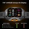 2025 New GPS Smart Watch Men 1.96-inch HD AMOLED Screen Compass Bluetooth Call 5ATM Waterproof Sport Smart Watch for Android iOS