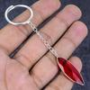 Natural Smoky Topaz Gemstone 925 Sterling Silver Jewelry Keychain 3.15" ETC-13825