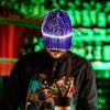 New Led Fiber Luminous Hat Bar Disco Luminous Baseball Cap Hip Hop Couple Flashing Hat