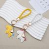 Creative Now Money Keychain Leather Braided Rope Fashion Cartoon Car Keychain Bag Cute Pony Pendant