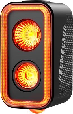 Magicshine SEEMEE 300 Fahrrad-Rücklicht 300 Lumen Fahrrad-Rücklicht 5 Nacht-Tag-Modi Intelligenter Bremsensor IPX6 Wasserdicht Wiederaufladbar Hinten Fahrrad