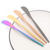 Black Gold Butter Knife Matte Stainless Steel Cutlery Cheese Dessert Jam Spreaders Cream Knifes Gold Dessert Tool Utensil