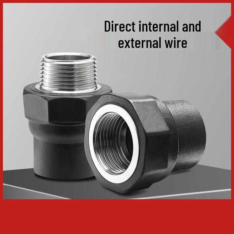 PE Stainless Steel Straight Male Adapter