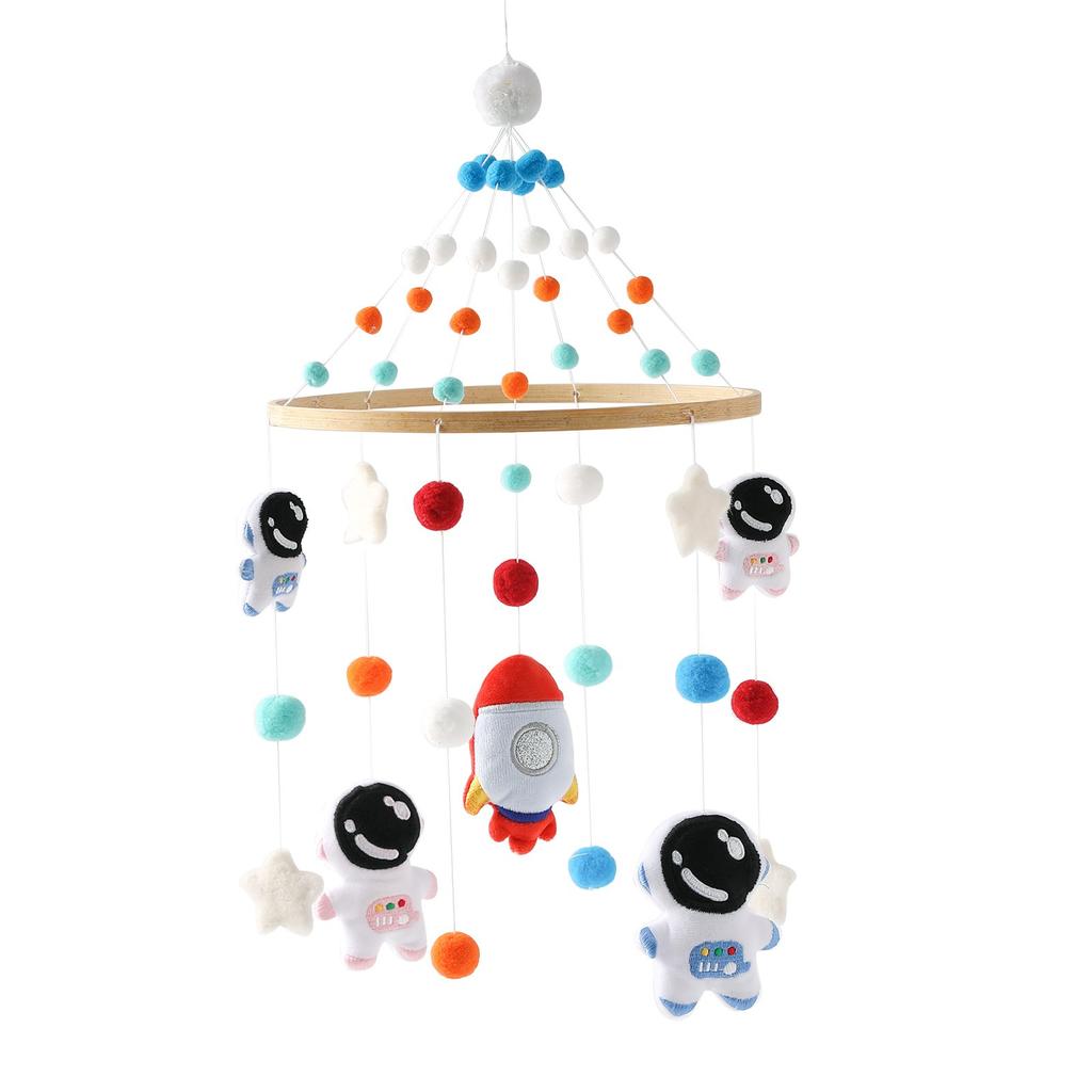 Baby Rattle Toy 0-12 Months Wooden Mobile On The Bed Newborn Music Box Bed Bell Hanging Toys Holder Bracket Infant Crib Boy Toys