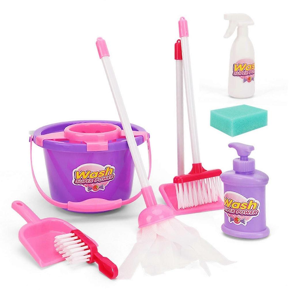 Set Gioco Aspirapolvere per Bambini, Strumento per la Pulizia per Bambini/Piccoli, Accessori Gioco di Ruolo Cucina, Paletta, Giocattoli per Neonati | Regali/Forniture Giocattolo per Bambine/Bambini/Piccoli