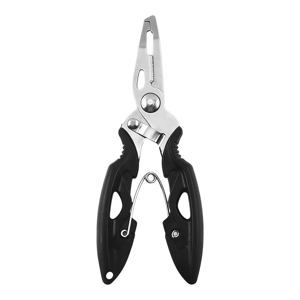 

Titanium Dual-Color Eagle Mouth Fish Control Pliers Multifunction Hook Remover Line Cutter Split Ring Opener Lure Pliers