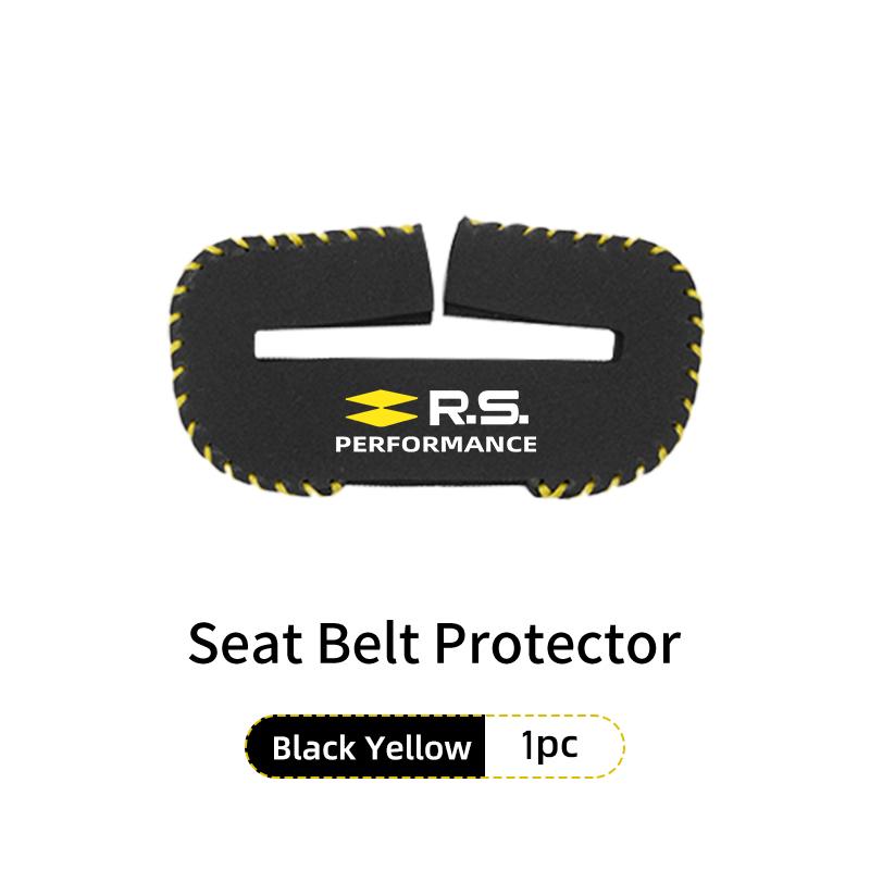 IRHQ6 Car Seat Belt Buckle Clip Suede Wear Resistant Protector Cover For Renault Clio Arkana Captur Twingo Talisman RS Logan Duster