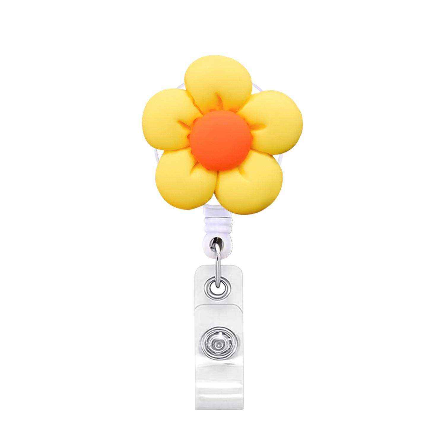 

Badge Reel Badge Roulette Holder Retractable Id Pendant Id Holder Retractable Portagafetes Medical Badge HZ02 жёлтый