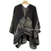 Refined Ethnic Style Women's Imitation Cashmere Cloak and Scarf for Autumn/Winter