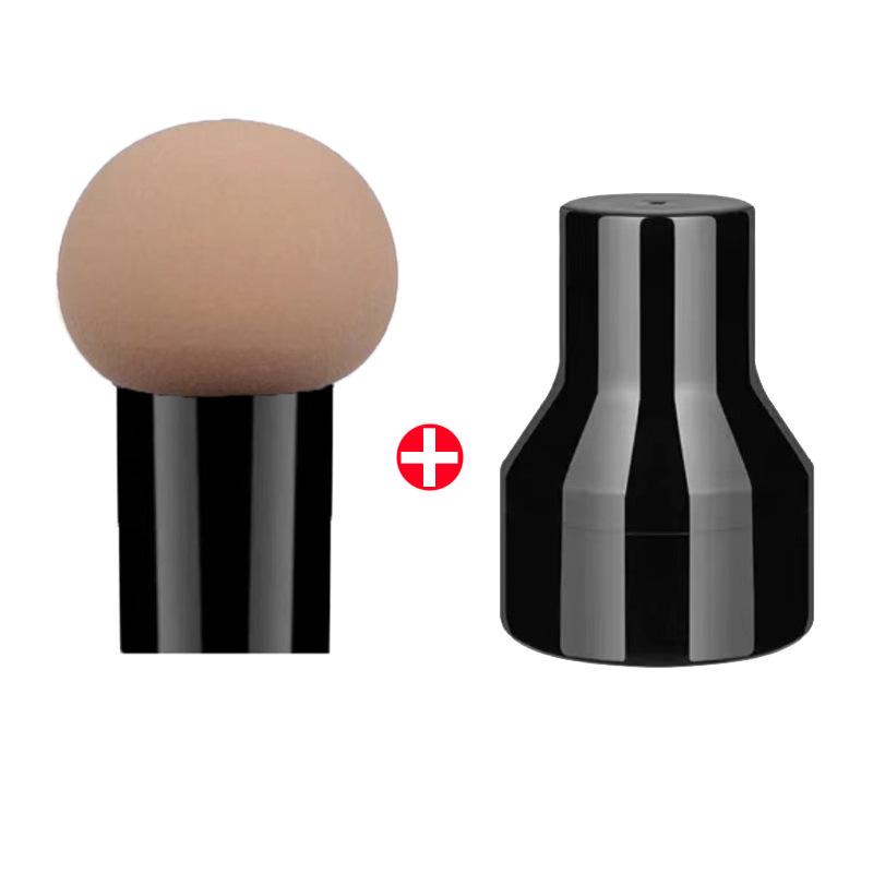 1 Adet Sevimli Makyaj Yüz Kapatma Mantar Kafa Sünger Tozu Puf Rahat Hijyen Moda Kozmetik