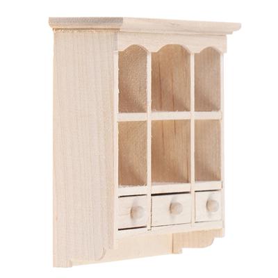1/12 Armadio in miniatura Armadio pensile Scaffale Modello Casa delle bambole Arredamento
