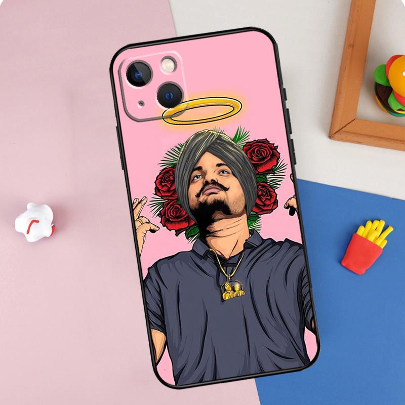 Sidhu Moosewala Phone Case For iPhone 15 Pro Max 11 12 13 14 16 Pro Max Mini XR 16e 15 16 Plus Cover Shell