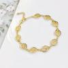 New Arrival Gold-Plated Animal Turtle Butterfly Leaf Zirconia Adjustable Bracelet for Women Girls Fashion Party Jewelry Gift
