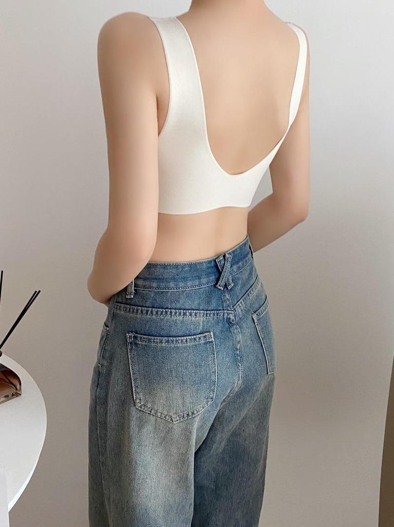 Women's Wireless Push-Up Vest-Style Bra - Slimming, Breathable, Light & Thin Fit
