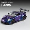 AABKP1 1:32 Porsche 911 GT3 RS Alloy Model Car Toy Diecasts Metal Casting Sound and Light Car Toys For Children Vehicle