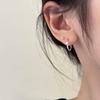 Zircon Ring Earrings, You Don't Need To Pick Them When You Sleep, and The New Winter Earrings with Ear Holes Are Available.