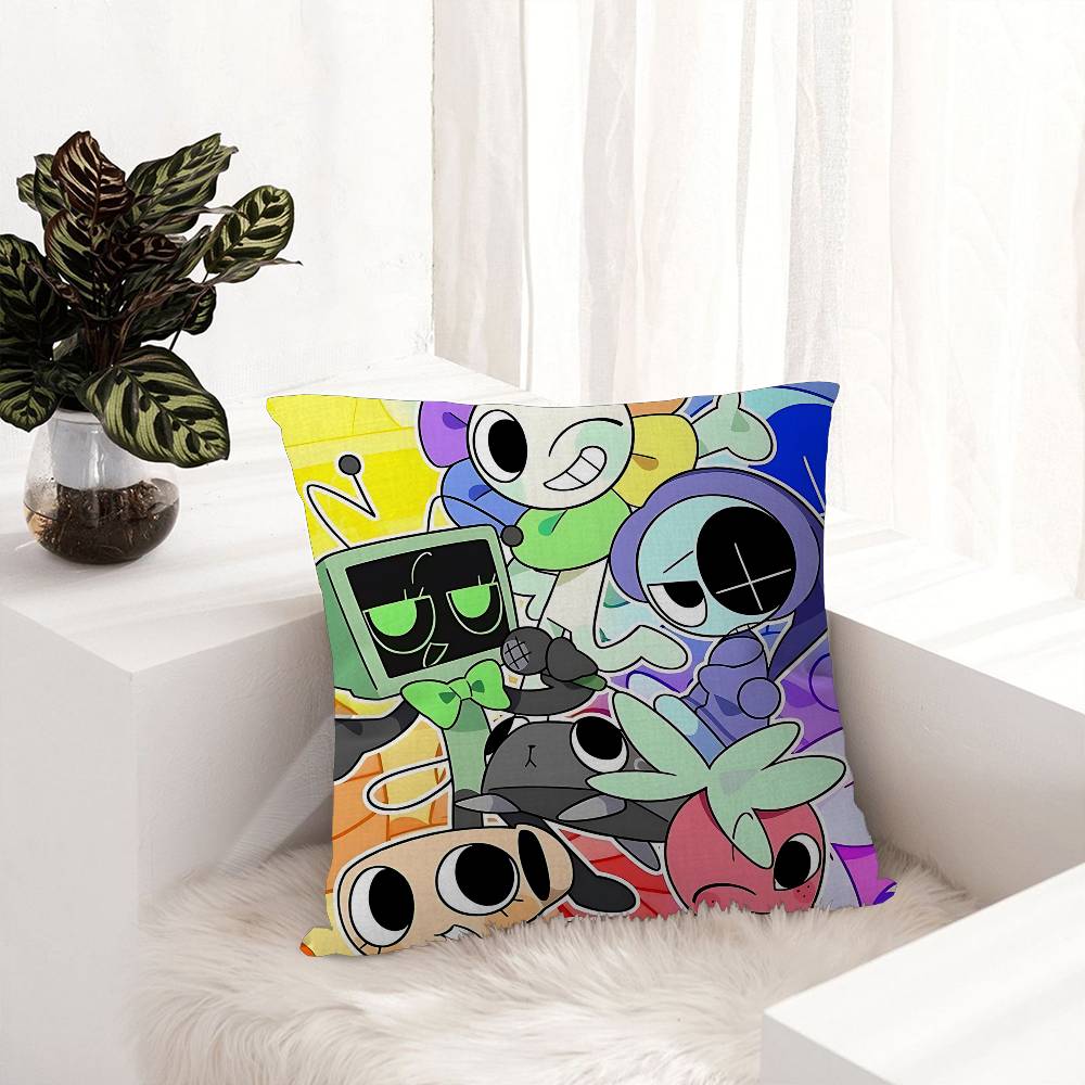 D-Dandys WorldS Мультяшная Персонализированная Наволочка Детская Спальня Декор Дикая Вечеринка Наволочка Подарок Ребенку на День Рождения или Детский Праздник 12x12Inch