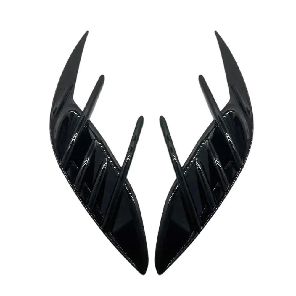 2PCS For KIA Stinger 2018-2025 Car Front Rear Bumper Spoiler Fender Side Vent Cover Canard Splitter Trim Auto Accessories