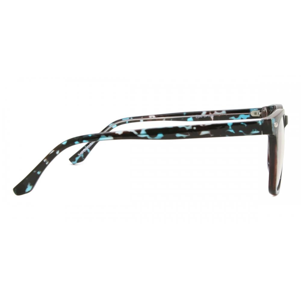 Full Rim Square Blue Tortoise Smartbuy Collection Cest Cp112g Fashion Unisex Eyeglasses
