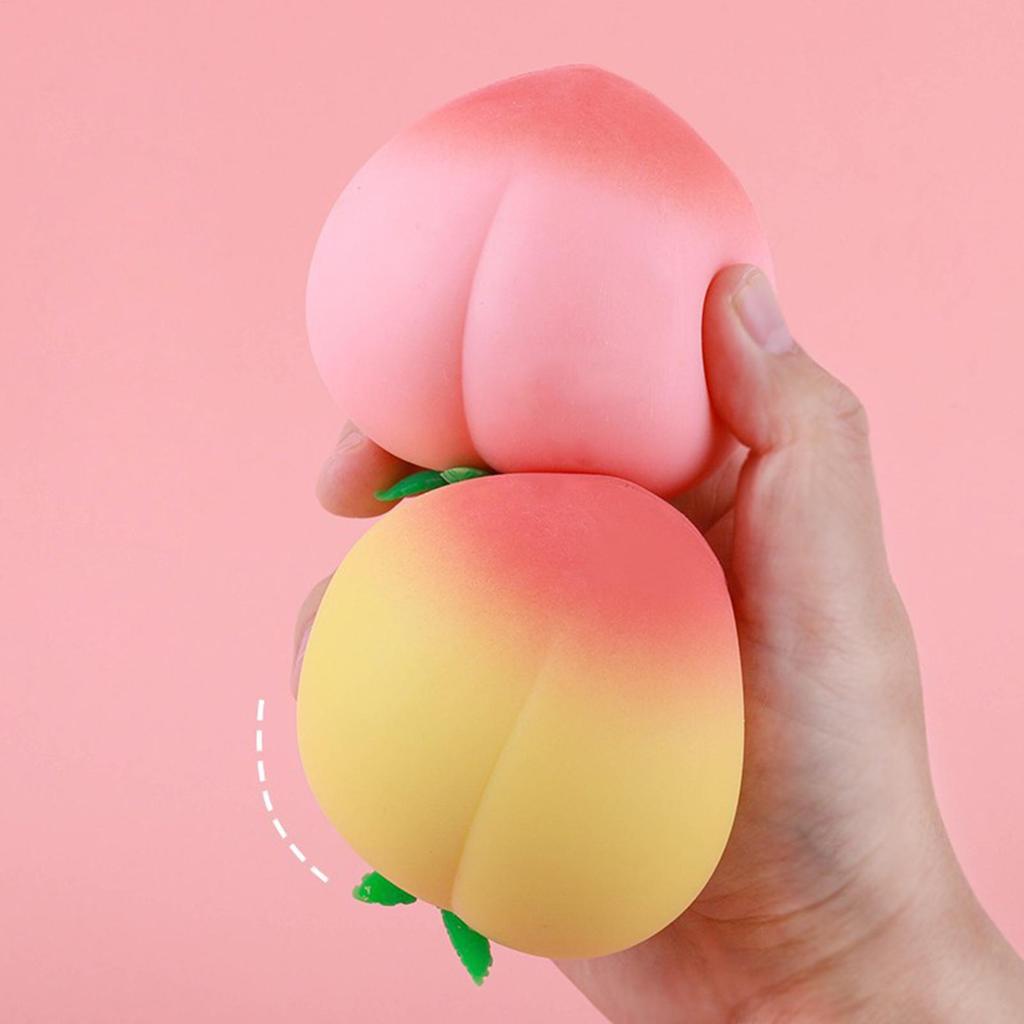 Peach Slow-Rebound Soft Toy Peach shape Squeeze Ball Slow Rising Sensory Game Peach Fidget Sensory Toy Peach Relaxing Toy