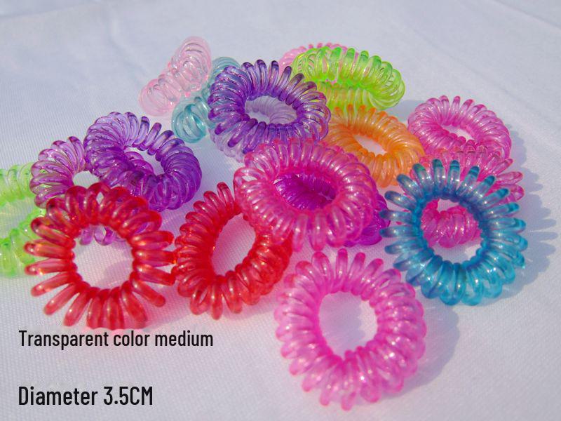 Candy-Colored Thick Bracelet-Style Hair Ring: Extra-Large Korean Rubber Band and Spring Headband Ornament
