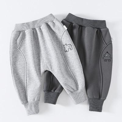 Children's Winter Fleece-Lined Cartoon Pants - Warm Kids' Sportswear for Boys and Girls