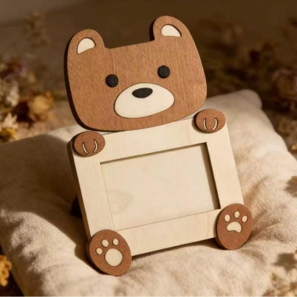 Cartoon Animal Shape Frame Cute Photo Album Frame Picture Display Stand Desktop Display Style C
