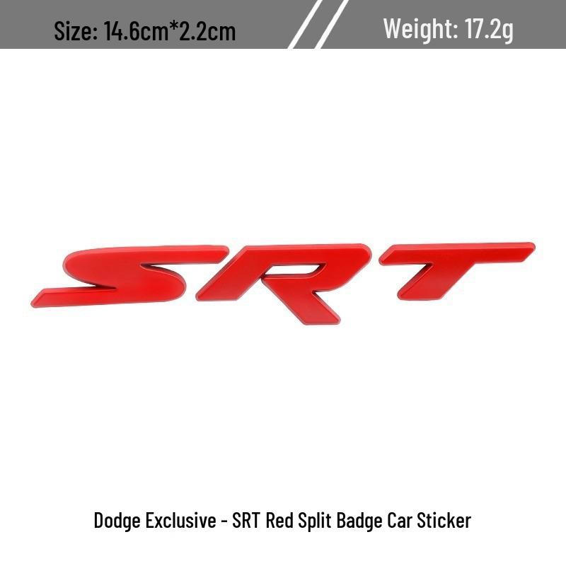 Dodge CHALLENGER Journey SRT Grille and Rear Emblem Metal Decorative Sticker