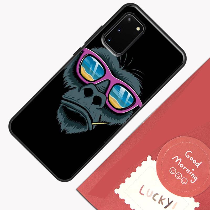 Cartoon Monkey Phone Case For Samsung Galaxy S23 S26 Ultra S20 S21 S22 S24 S25 Plus S10 S25 FE Cover Shell