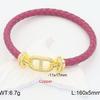 Pig Nose Red Rope Leather Rope Bracelet Men's and Women's 18k Gold Micro-inlaid with Diamonds Natal Year Couple's High-end DIY Hand Rope 2026