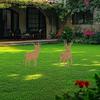 1Pc Iron Deer-Shaped Garden Decoration Ground Insert, Outdoor Christmas Decoration, Suitable for Outdoor Lawn and Courtyard Garden Decoration