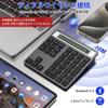 2-in-1 Wireless Bluetooth Numeric Keypad with Dual-Mode Bluetooth2.4G Support, Built-in Display Calculator, Ultra-Slim Portable Design, 34-Key Quiet