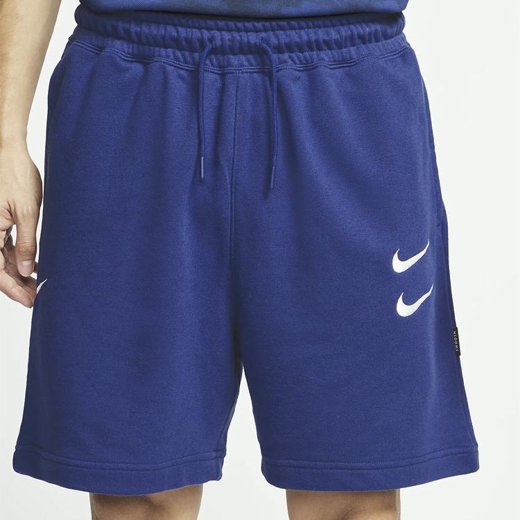 Nike French Terry Swoosh Logo Shorts Men Shorts Blue CJ4883-455