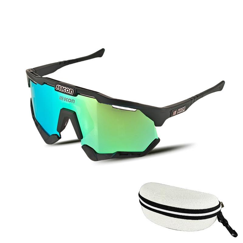 Men's and Women's Sports Glasses, Outdoor Riding Goggles, Motorcycle Lenses, Running Marathon Riding Glasses, Discoloration