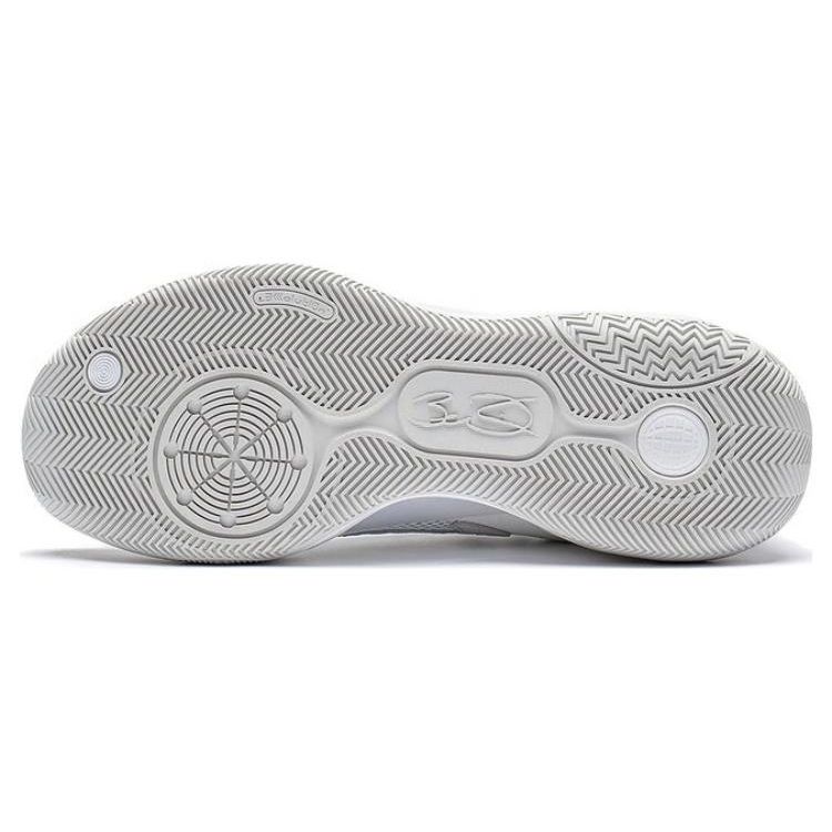 Li Ning Wade Allday Μπάσκετ Παπούτσια Χαμηλού Προφίλ Ανδρικά Αθλητικά Παπούτσια Λευκό Γκρι ABPT007-4