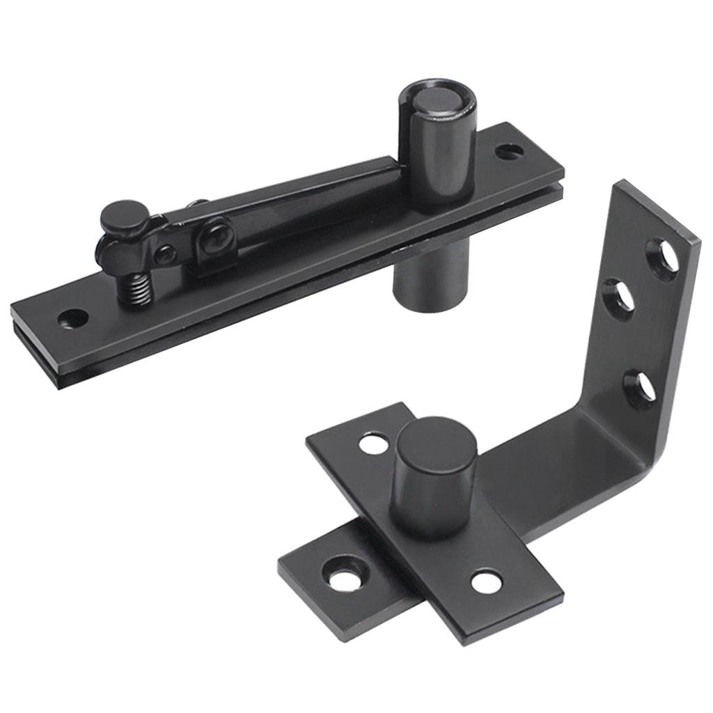 2Pcs Heavy Duty Pivot Hinge Stainless Steel Hidden Door Hinge 360/90 Degree Rotating Shaft Wooden Door Hinge Enduring