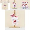 Adorable Korean Style Kt Cat Plush Toy With Colorful Heart Balloon Keychain Attachment