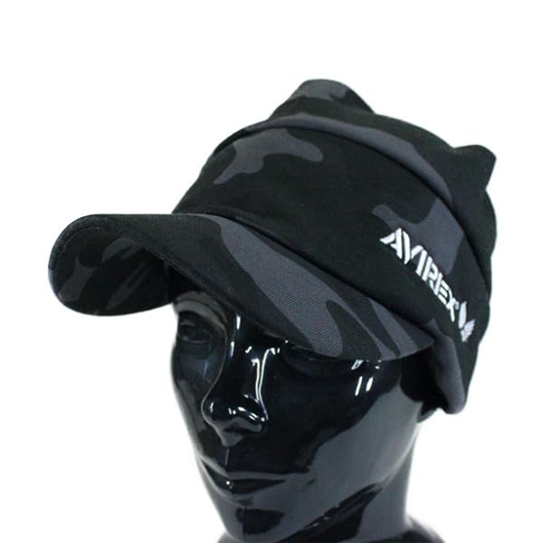 AVIREX Sweat Oslo Cap Men's Hat black camo