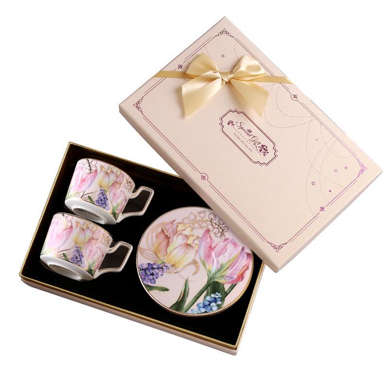 Nosin Nuoxuan Gives Newlyweds Wedding Gifts, Couples Pair Cups, Souvenirs, Ceramic Tulips, Coffee Cups