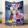 Mickey Minnie Romance Flannel Blanket Super Soft Warm Cozy Blanket For Sofa Bed Office Travel Allseason Home Decor Gift
