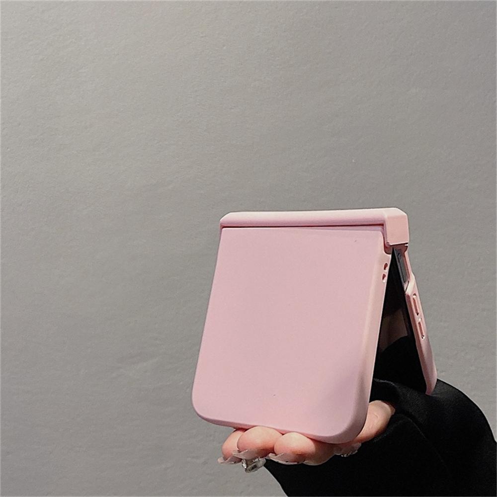 Cute Candy Color Skin Feel Hinge Protec Case For Samsung Galaxy Z Flip 7/6/5/4/3 For Motorola Razr 40 50 Ultra Razr 60 Cover
