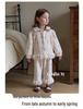 Girls' Winter Pajama Set - Fleece-Lined, Lace, Comfortable, Sweet Home Wear, 2025 New Style