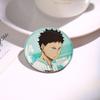 Vendita Calda Anime Giapponese Haikyuu Spille in Latta Zaino Spilla Divertente Distintivi Shoyo Hinata Timeskip Sakusa Atsumu Regalo Periferico