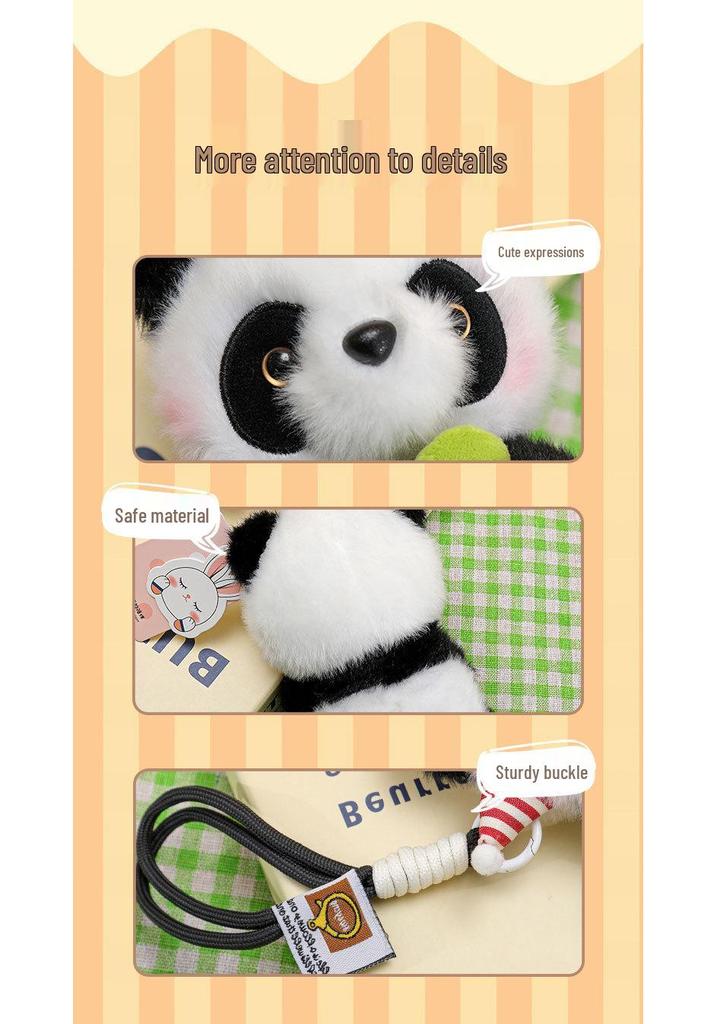 Adorable Panda Plush Toy Keychain - Cute, Fun Pendant for Bags & Gifts